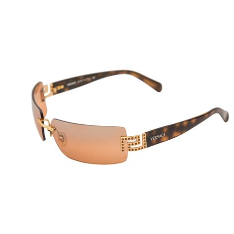 versace rimless sunglasses for women.